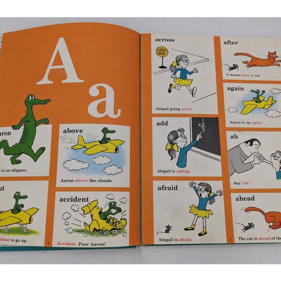 The Cat In The Hat Dictionary By The Cat Himself P.D. Eastman Vintage 1964 - Picture 2 of 16